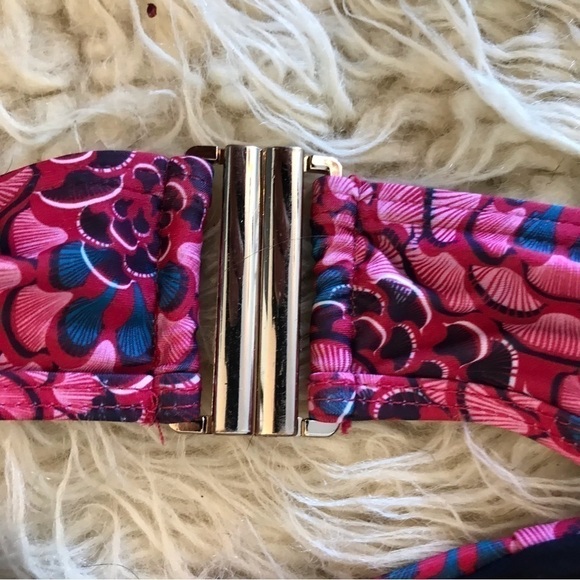 Andrea Iyamah Red and Blue Swim Top - Picture 9 of 10